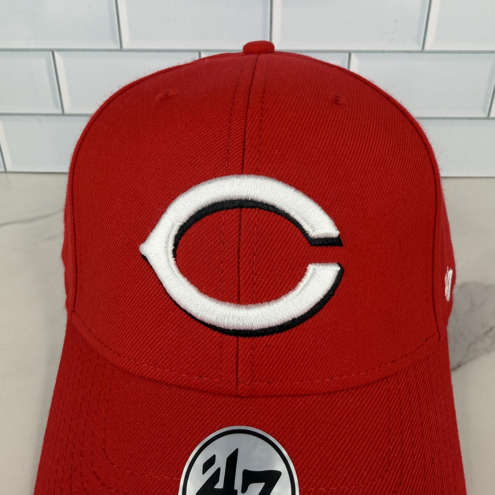 Cincinnati Reds Hat Cap Adjustable Mens Red Baseball 47 MVP Structured NEW