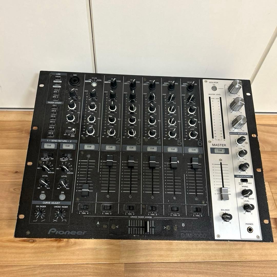 Pioneer DJM-1000 Professional Rotary DJ Mixer Power On Tested As-Is Japan