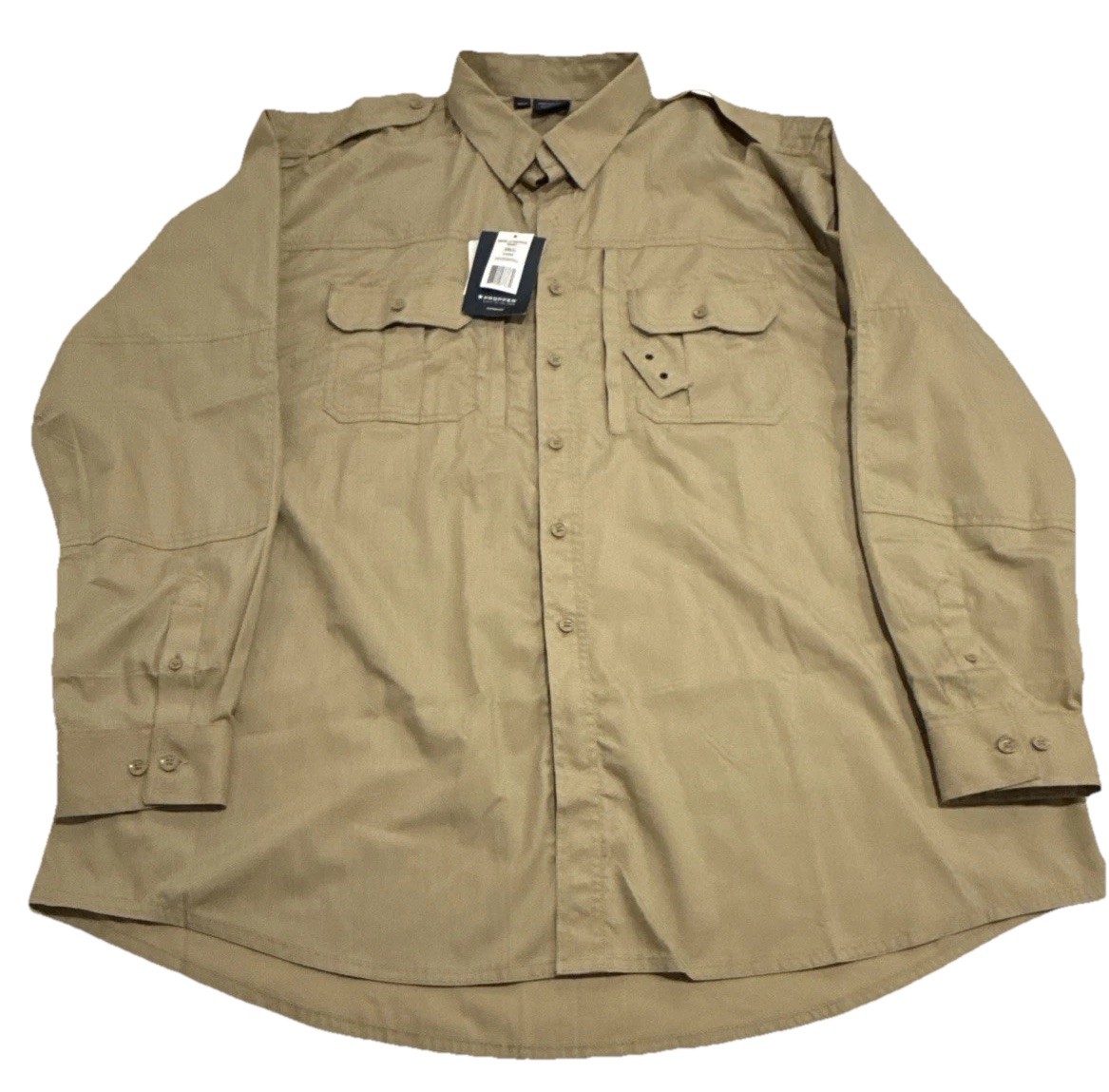 New Propper Men's 3XL Long Sleeve Tactical Shirt Teflon Tan