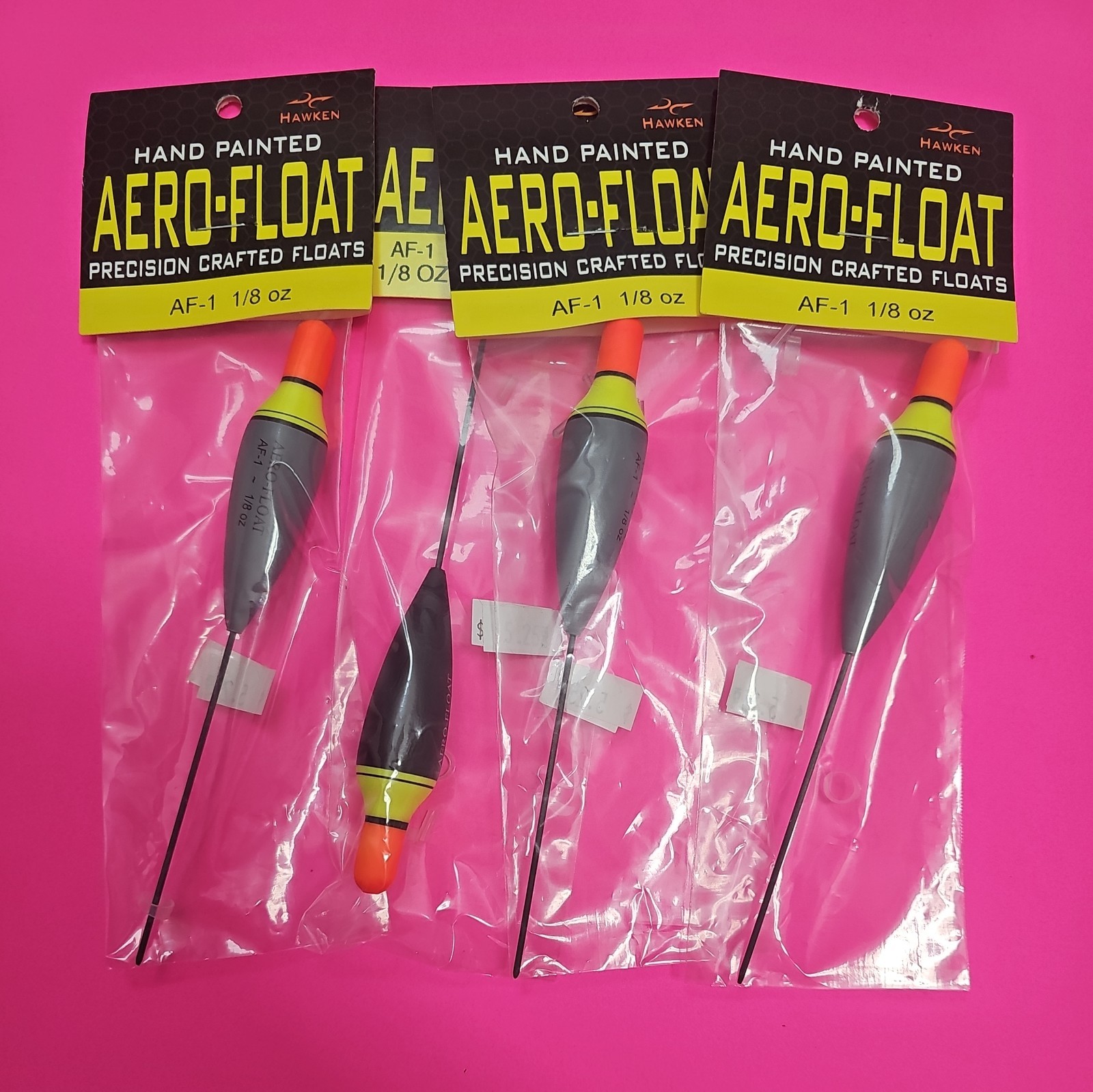 S-AF4. FREE SHIPPING.  Aero-float AF-1. 1/8 Oz. Four Pack.