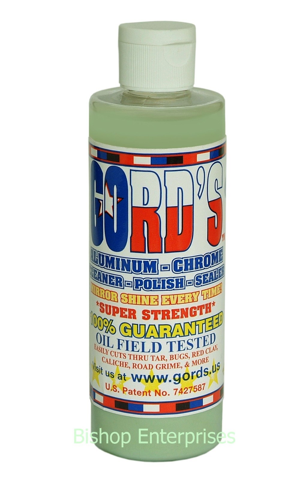Aluminum,Chrome,Stainless,Metal, Cleaner-Polish-Sealer Gord's 8 oz Pro Strength