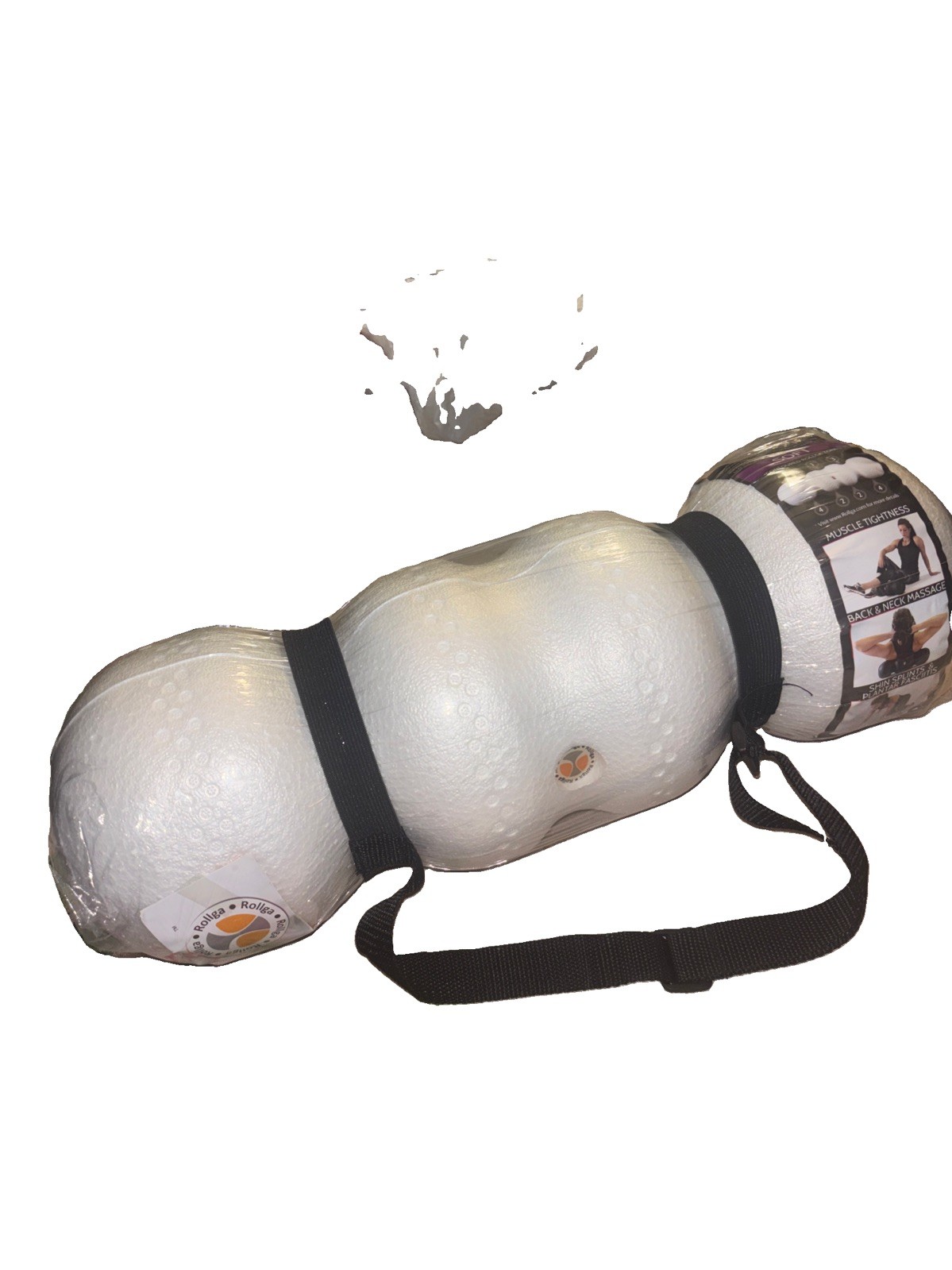 New Authentic Rollga Lite Soft Density White Foam Roller for Athletic Recovery