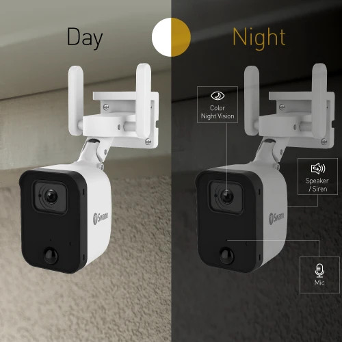 DVR Wired CCTV Security System with 4pcs 1080P Surveillance Camera With 64GB SD