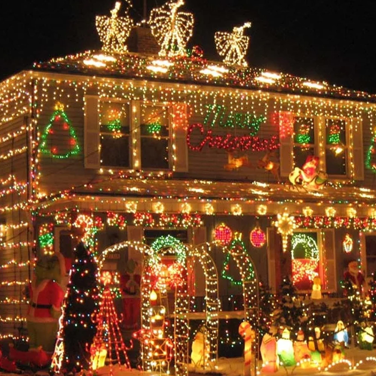 Battery Operated Christmas Lights, 33 FT 100 LED Mini String Lights with Time...