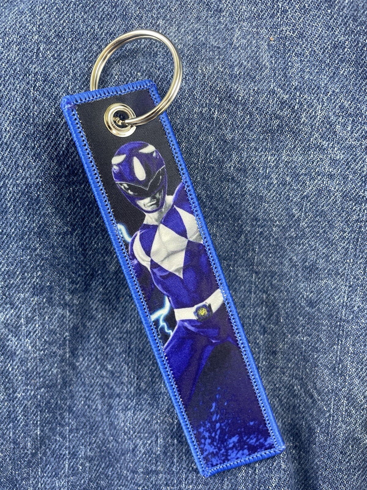 Blue Power Ranger 5 Inch Keychain