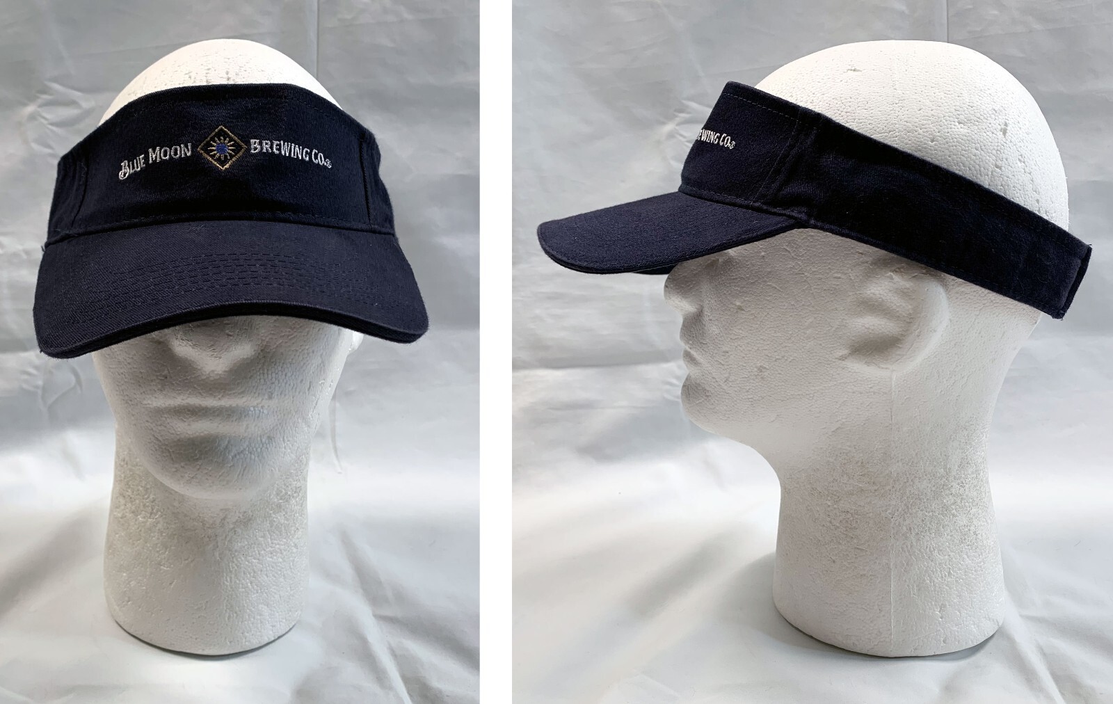 Blue Moon Brewing Co Visor Hat Womens Mens Beer Cotton Beach Golf Gardening