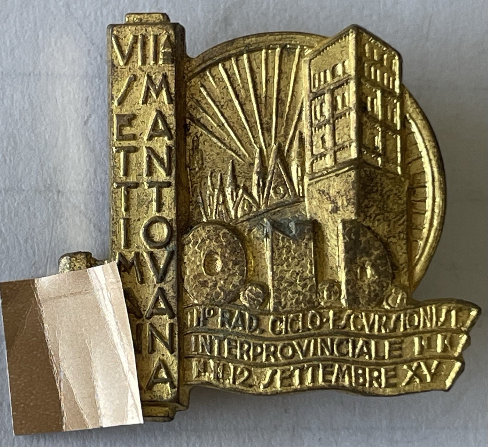 OND Mantua Cycling Bicycle Hiking Badge 1937