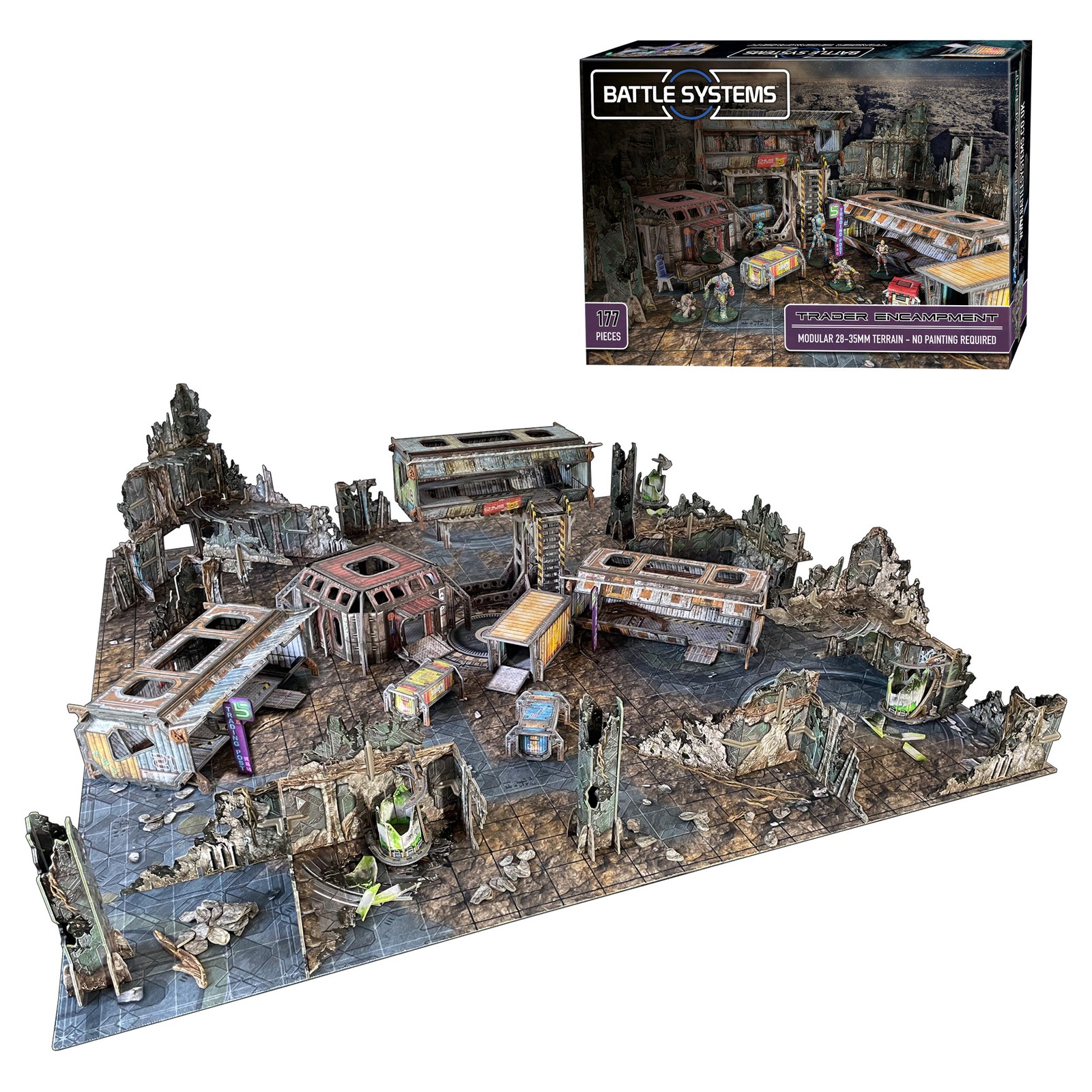 Trader Encampment Terrain Set Necromunda Battle Systems 28mm YHP