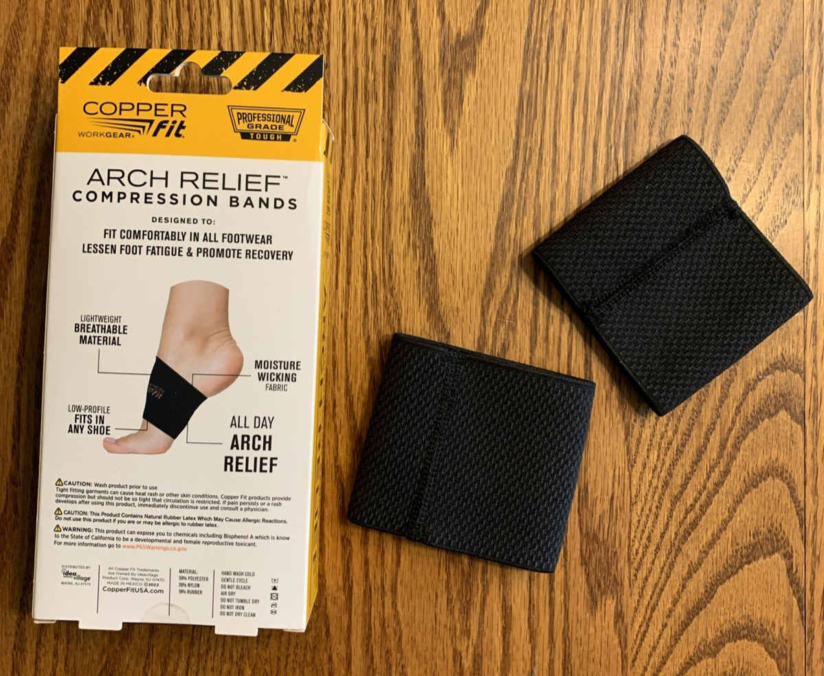 COPPER FIT Arch Relief Compression Bands (Professional Grade Tough) NIB