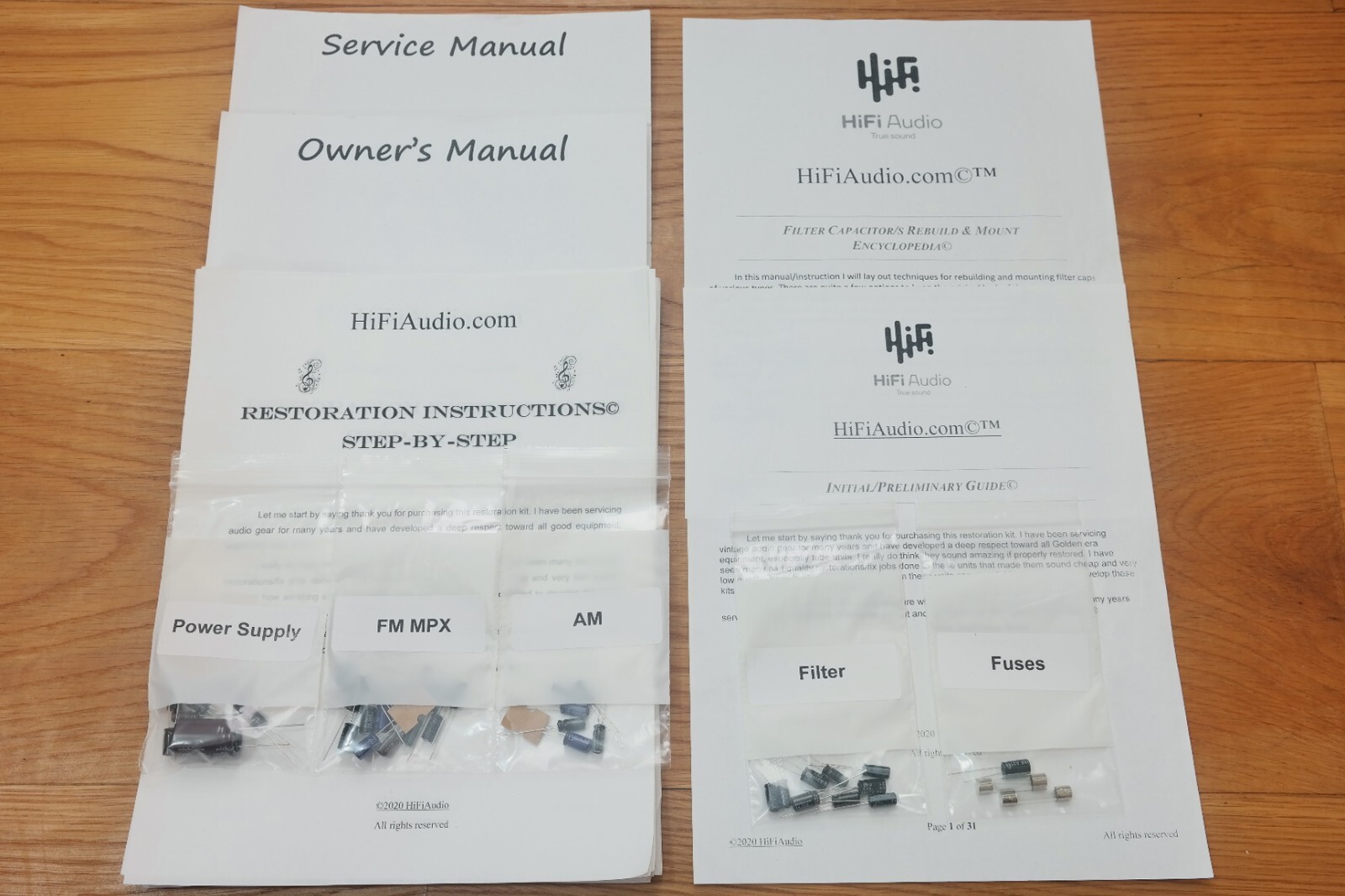 Sansui TU-3900 tuner rebuild restoration recap service kit fix repair capacitor