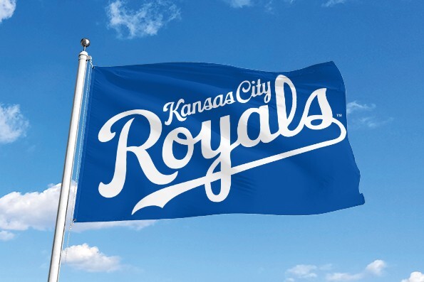 KANSAS CITY ROYALS 3'X5' FLAG/BANNER *100% FULL COLOR ON BOTH SIDES OF THE FLAG*