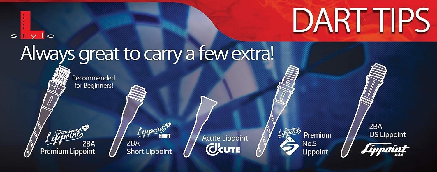 Lippoint - Soft Tip Dart Points - Regular Length