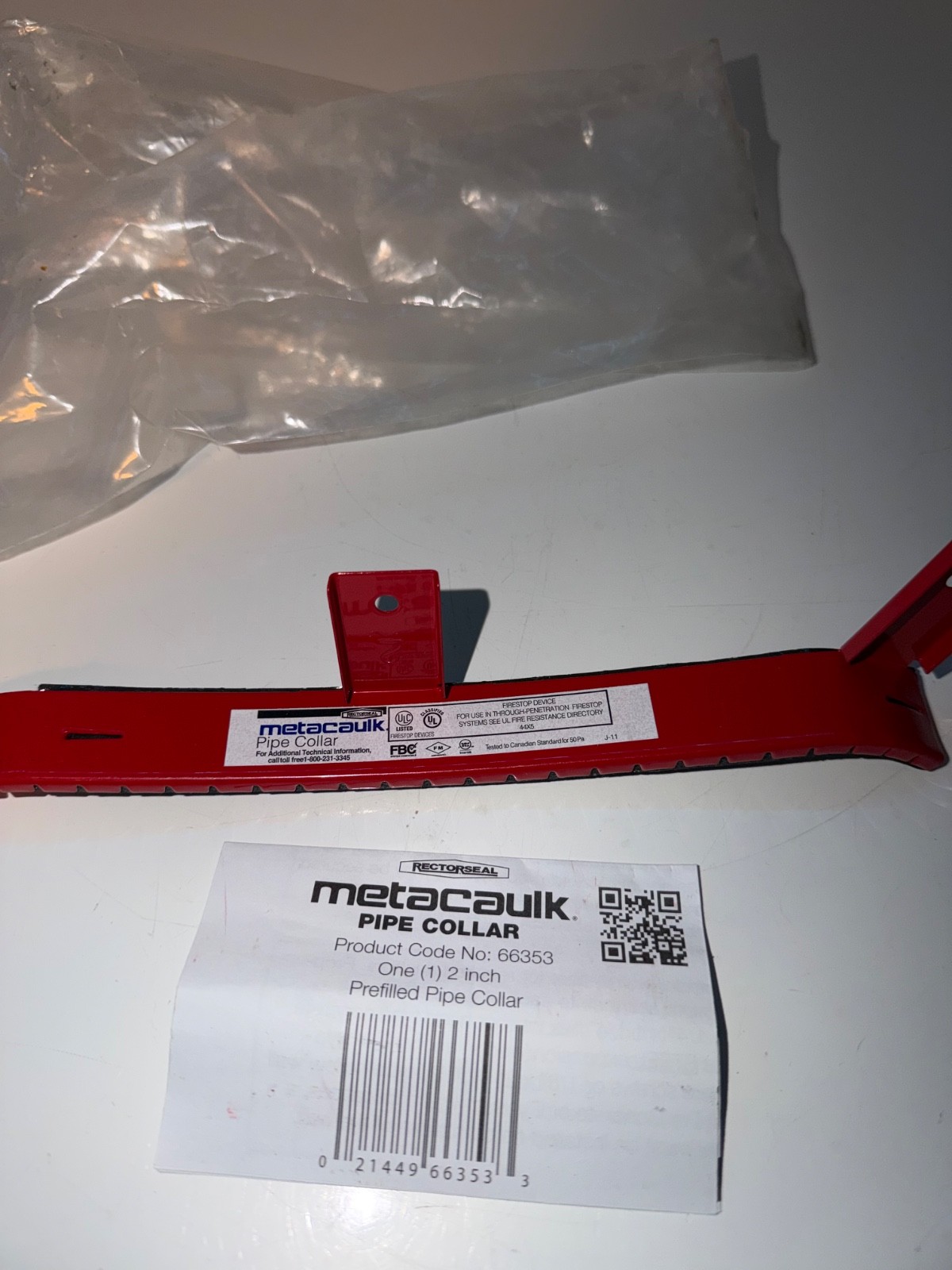 NEW METACAULK 2” PREFILLED PIPE COLLAR 66353