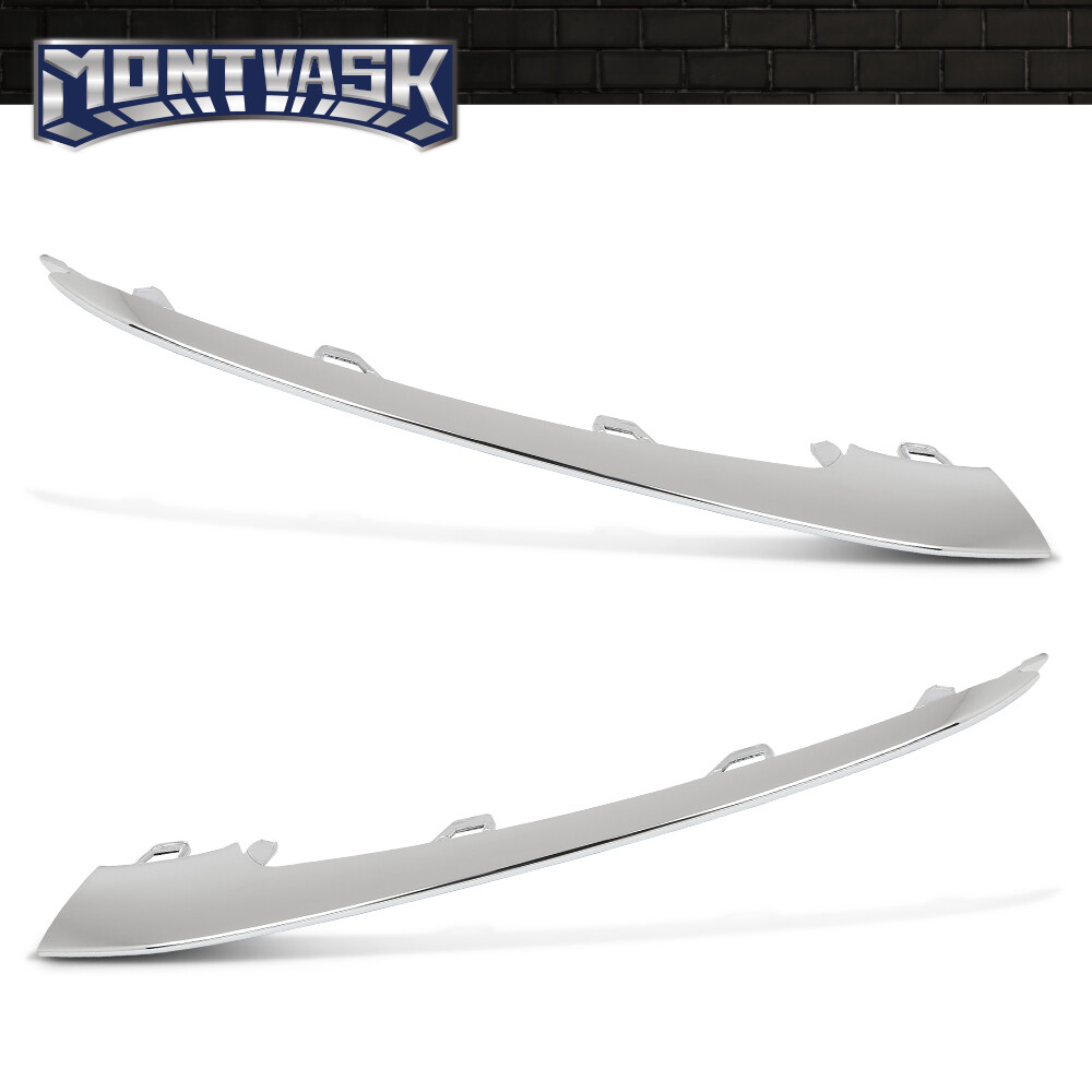 Fit For 2018-2020 Mercedes W222 S450 S560 Front Bumper Trim Molding Left+Right