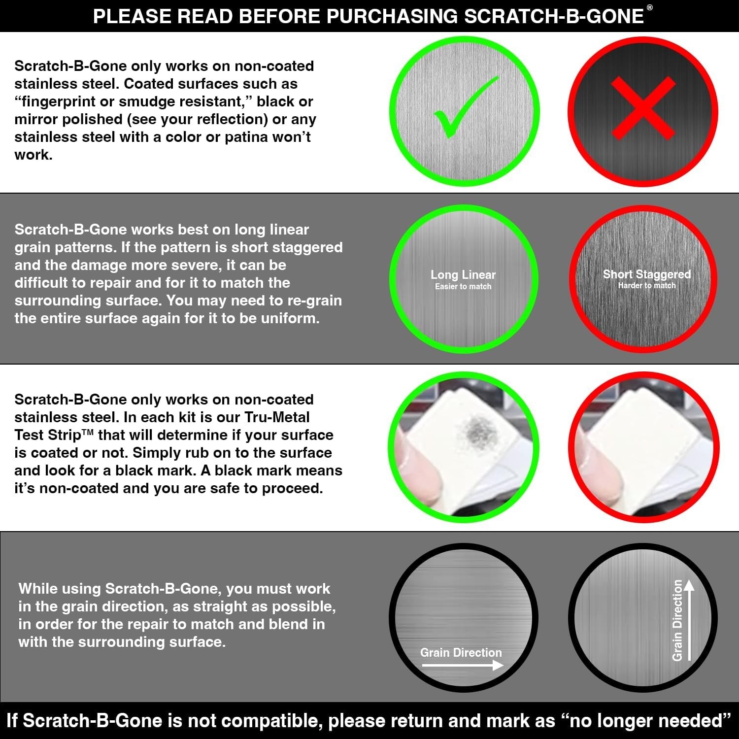 Scratch-B-Gone Kit | Remove Scratches from Stainless Steel
