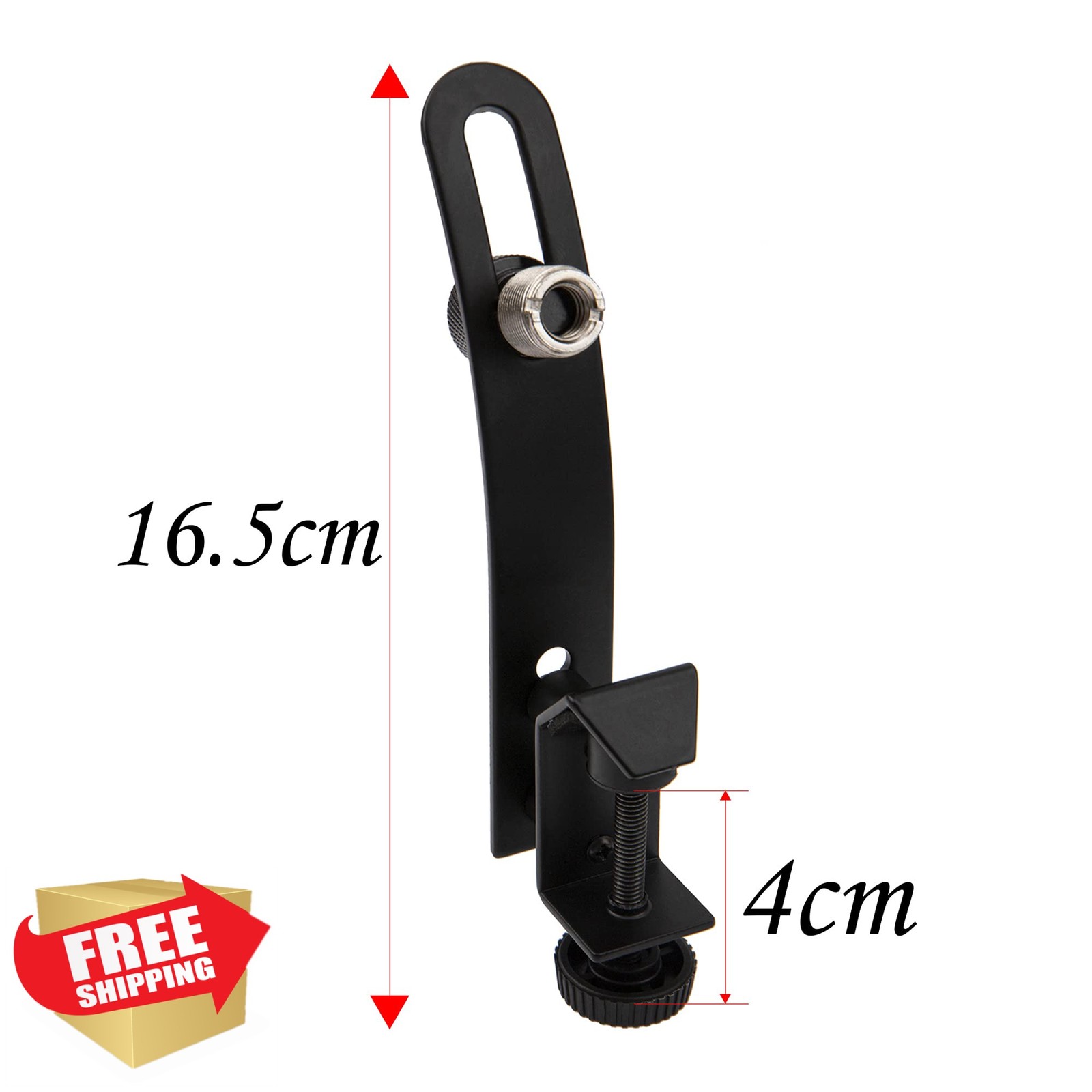 Yootones Drum Microphone Shockproof Clip Mount Black