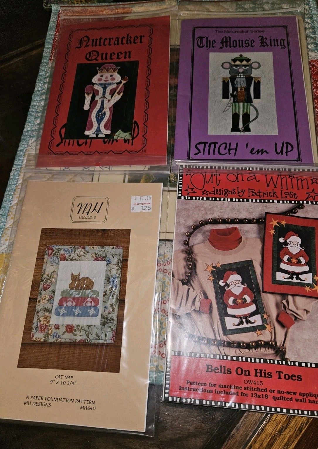 Lot Of 72 Quilt & Craft Patterns Unused, Mini Quilts, Sampler Quilts, Christmas