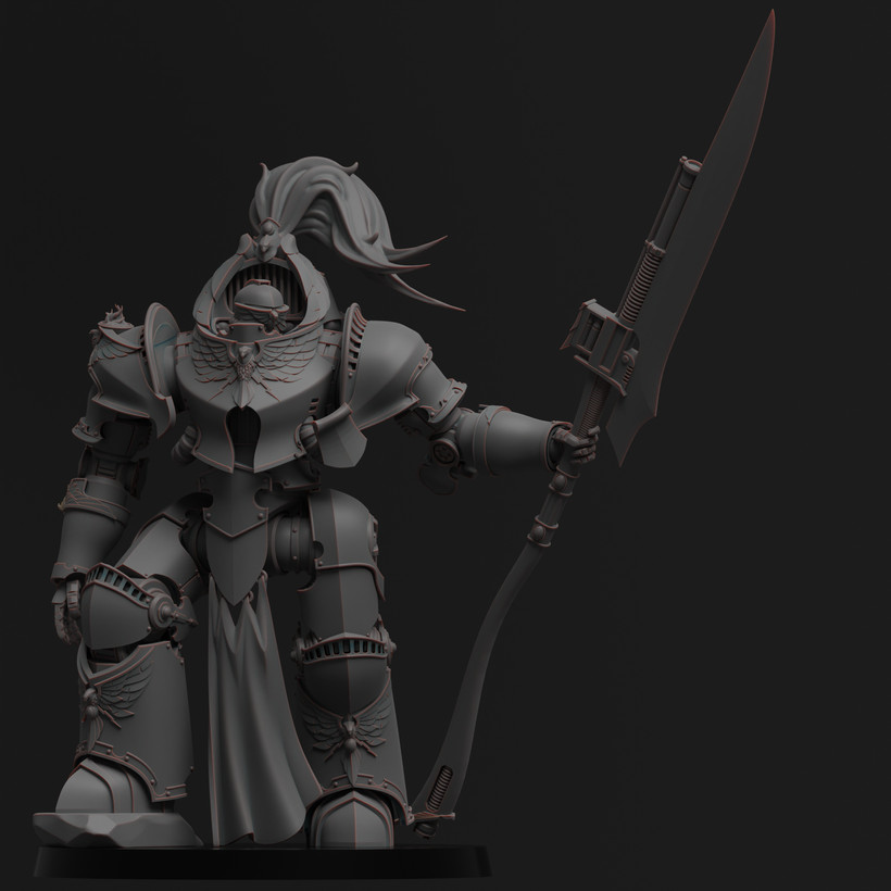Diverging Realms - Custodians Dread Mech 2, Vestalian Arkhon-Construct