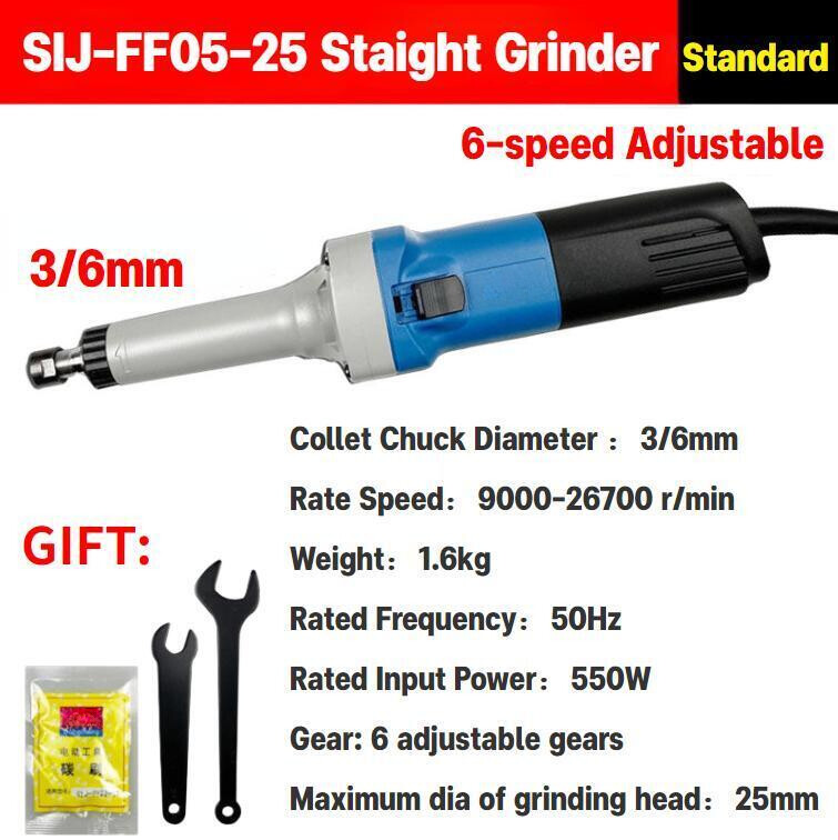 Straight Variable Speed Grinding Machine New Electric Handheld Die Grinder