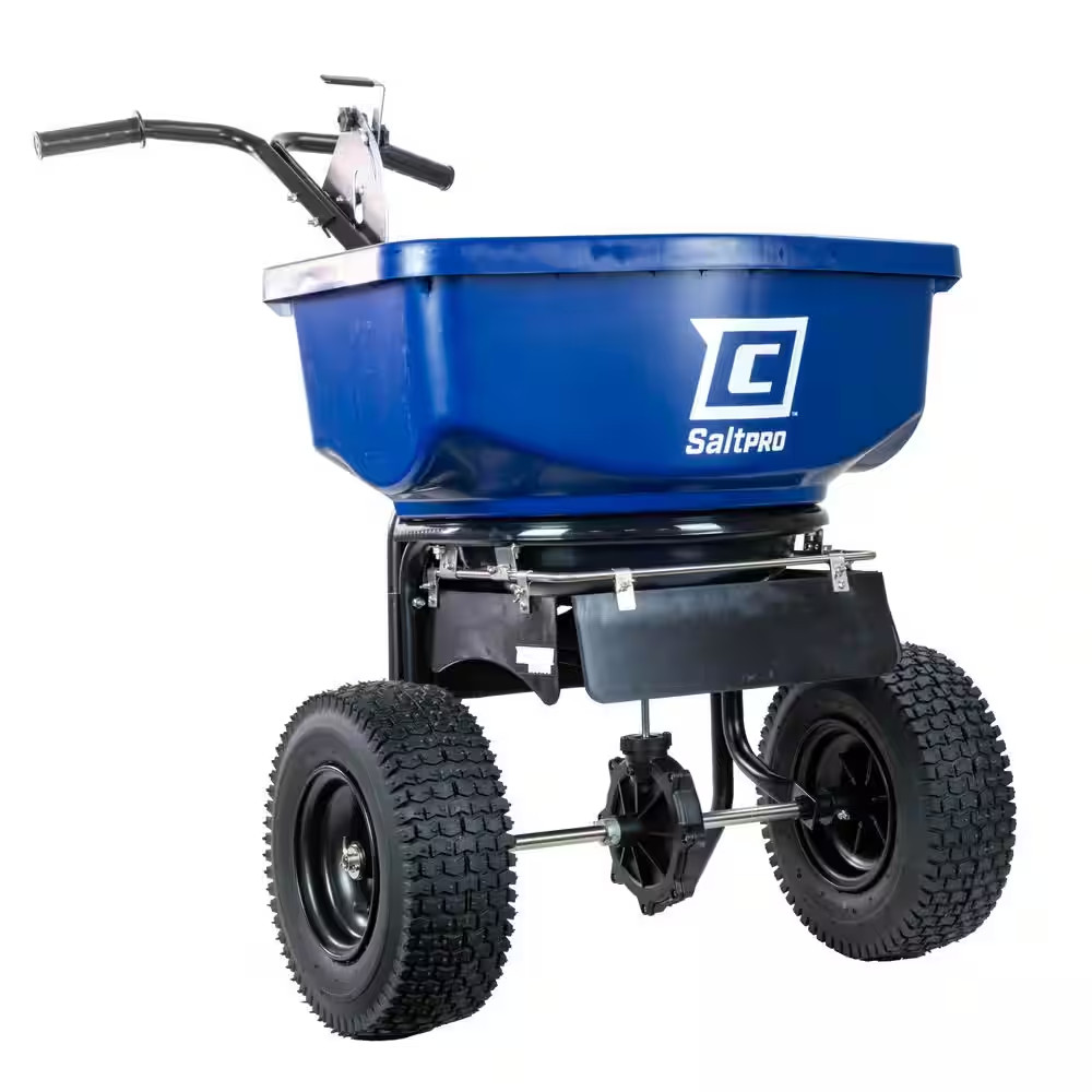 80 Lbs. 18000 Sq. Ft. Salt Pro Professional Broadcast Ice Melt and Salt Spreader