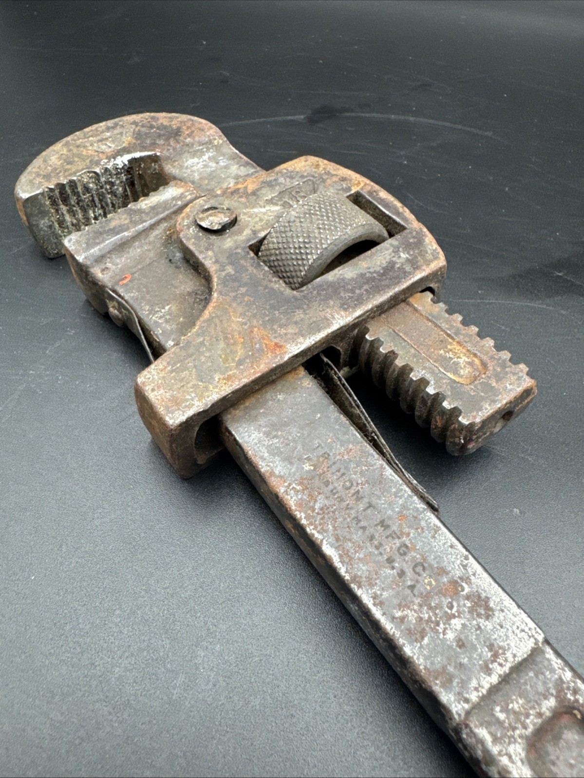 Trimont Mass. USA Vintage 18 Pipe Wrench Tool
