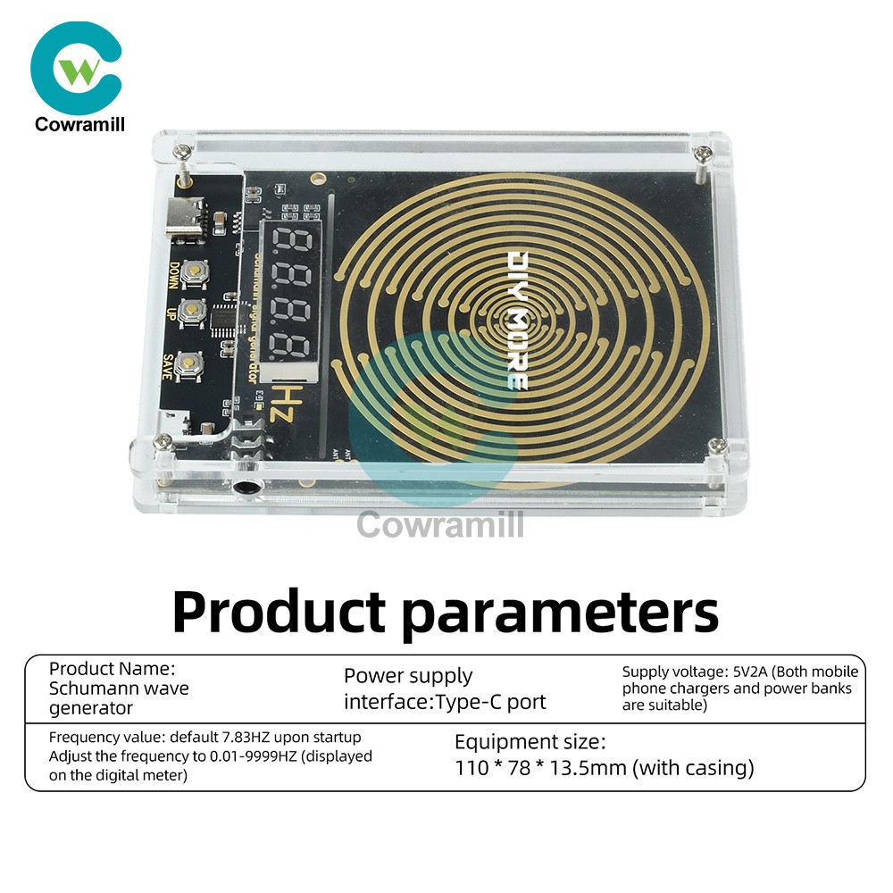 DC 5V 0.01-9999HZ Adjustable Frequency Schumann Wave Sine Wave signal Generator