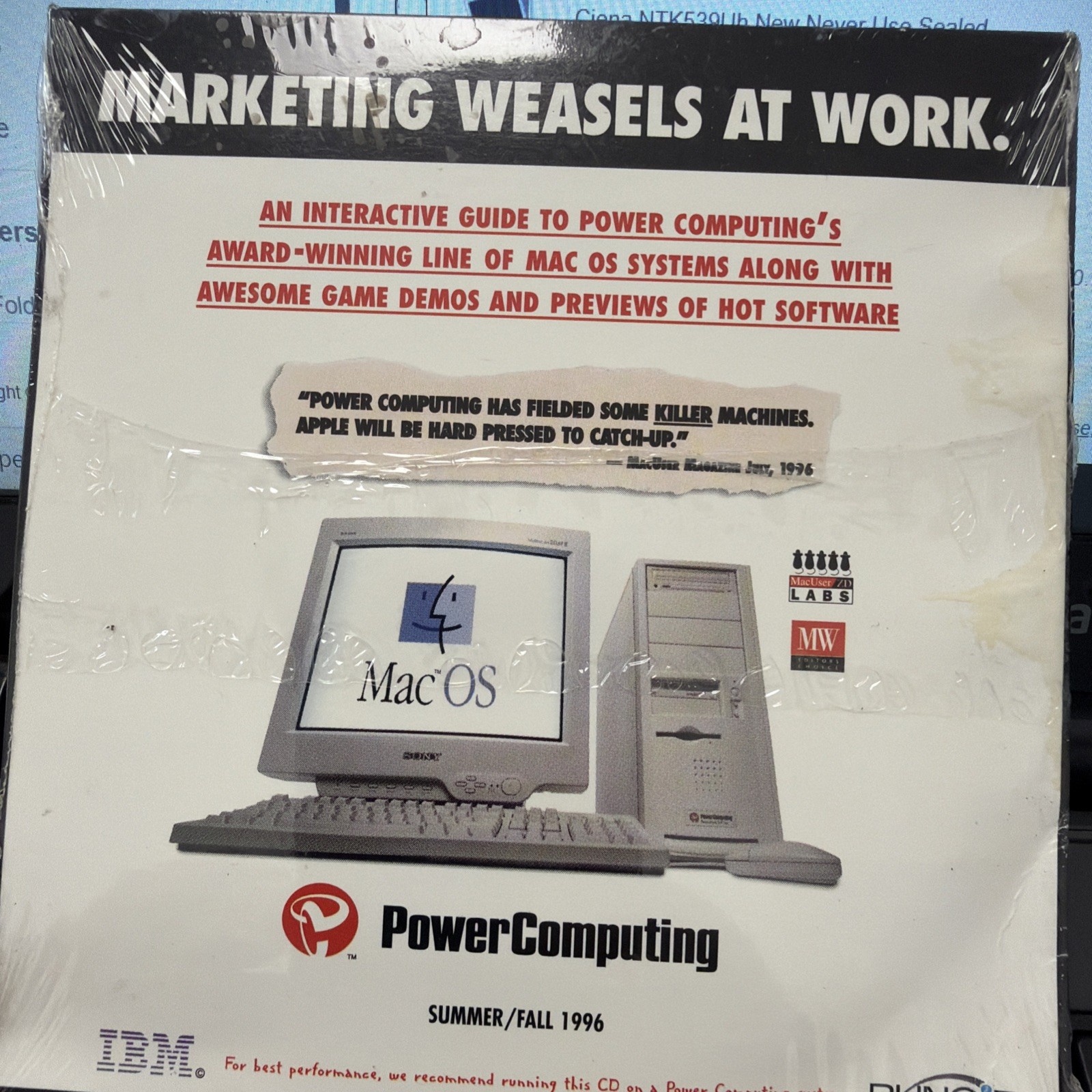 POWER COMPUTING PowerTowerPro 225MHz Marketing CD SUMMER/FALL 1996