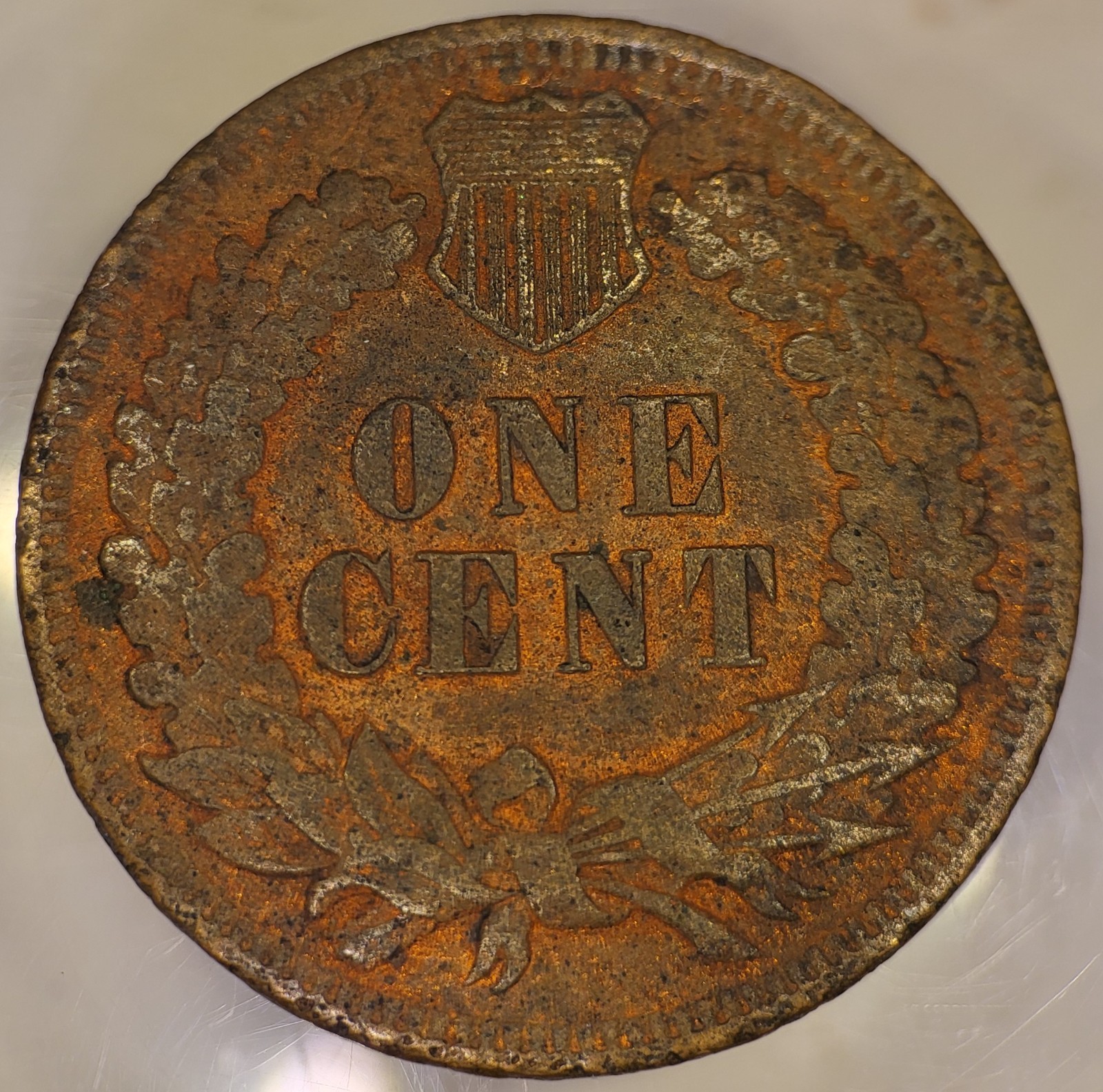 1904 1C BN Indian Head Penny Cent! Partial Liberty! Small Surface Holes