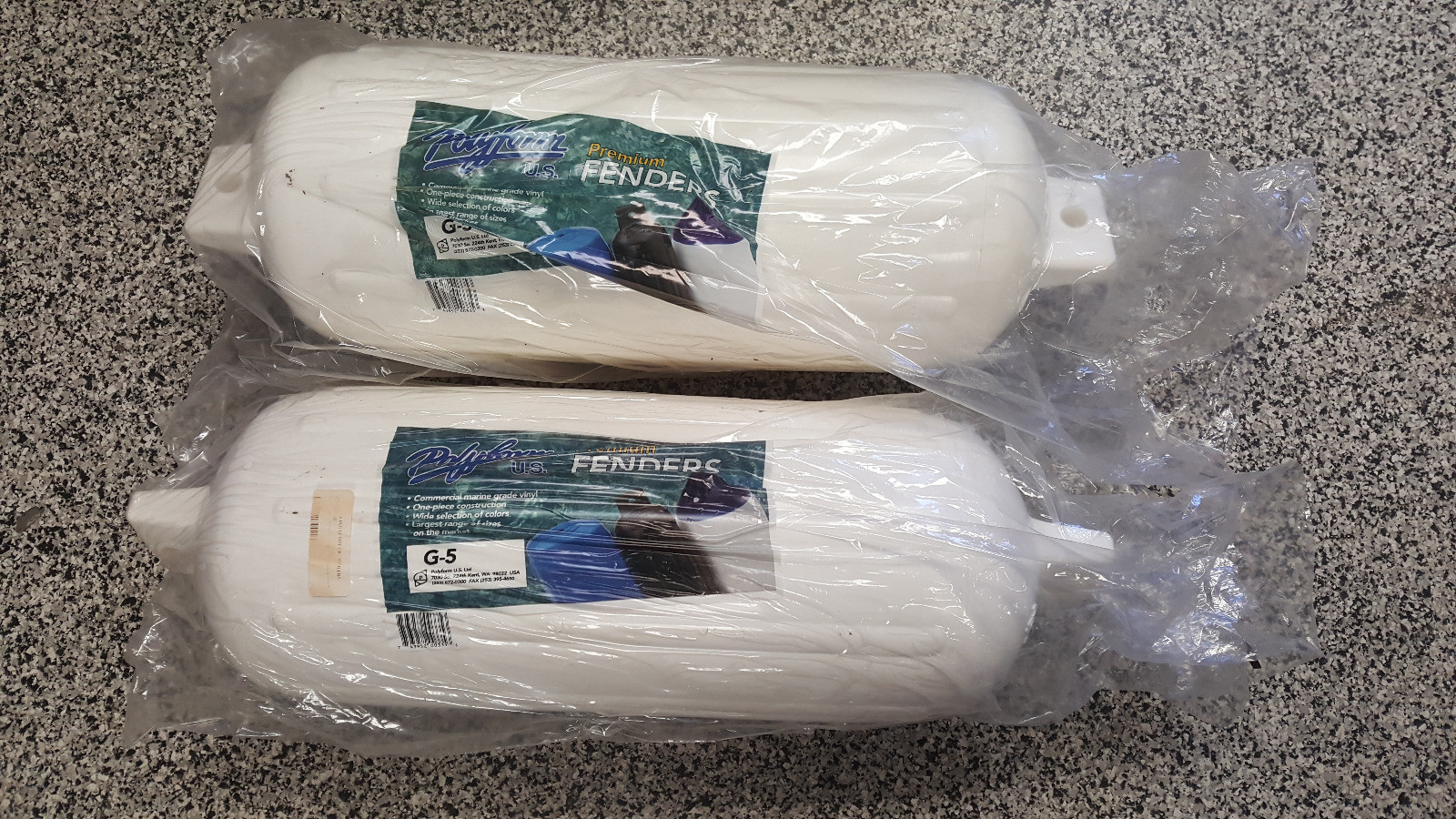 2 x G5W - Polyform G series fender 218-G5W 8.8" x 26.8"