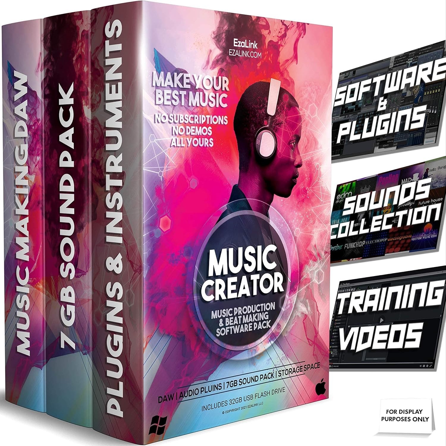 Professional Music Creation Tools - Recording, Editing & Beats Software Bundle