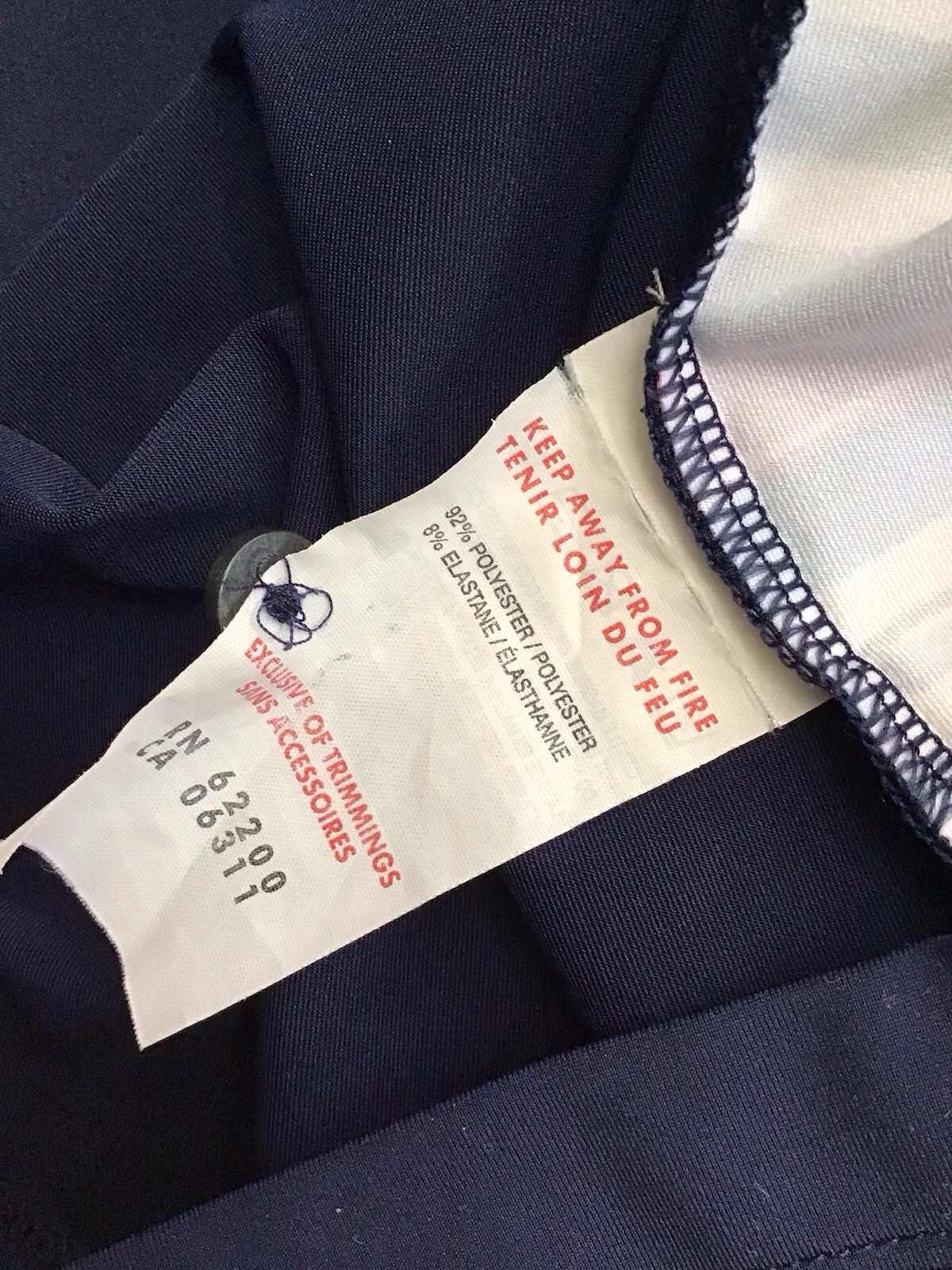 Puma Mens 2XL Navy Multi Stripe Button Collar SS Polyester/Elastane Golf Polo