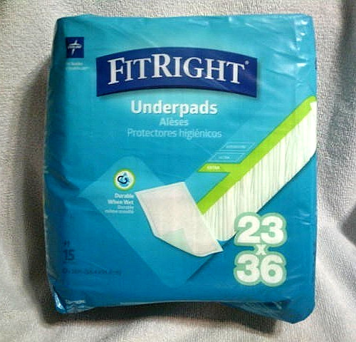 Medline FitRight Underpads, 23 x 36, 15 Count - MSC281150