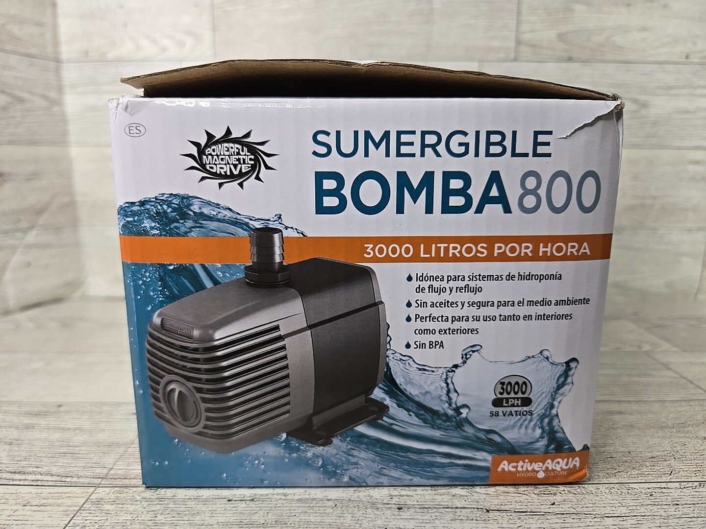 Active Aqua Submersible Water Pump 800 Aquarium Fountain  **READ DESCRIPTION**