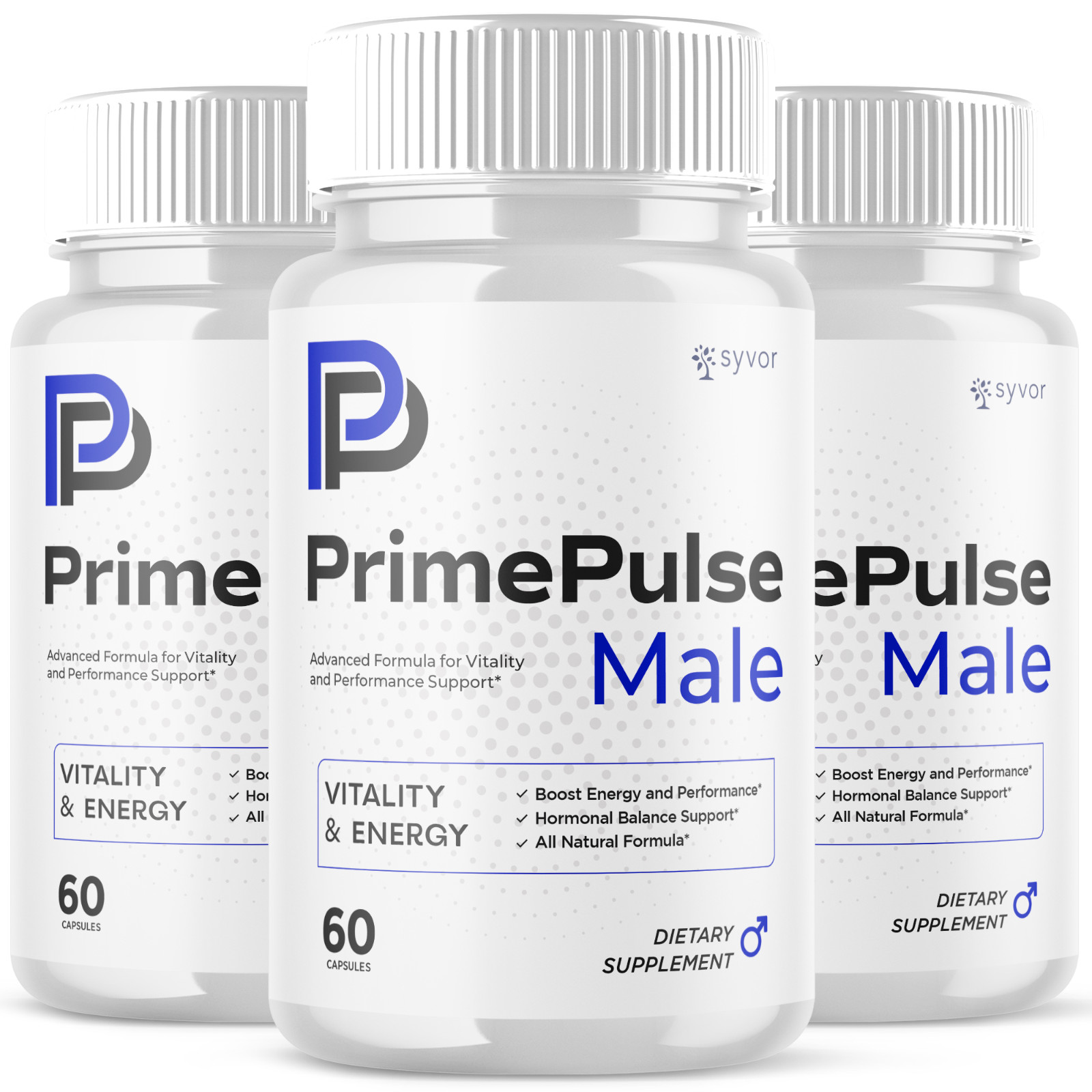 (3 Pack) Prime Pulse Advanced Male Pills PrimePulse Vitamin Supplement 180 Caps