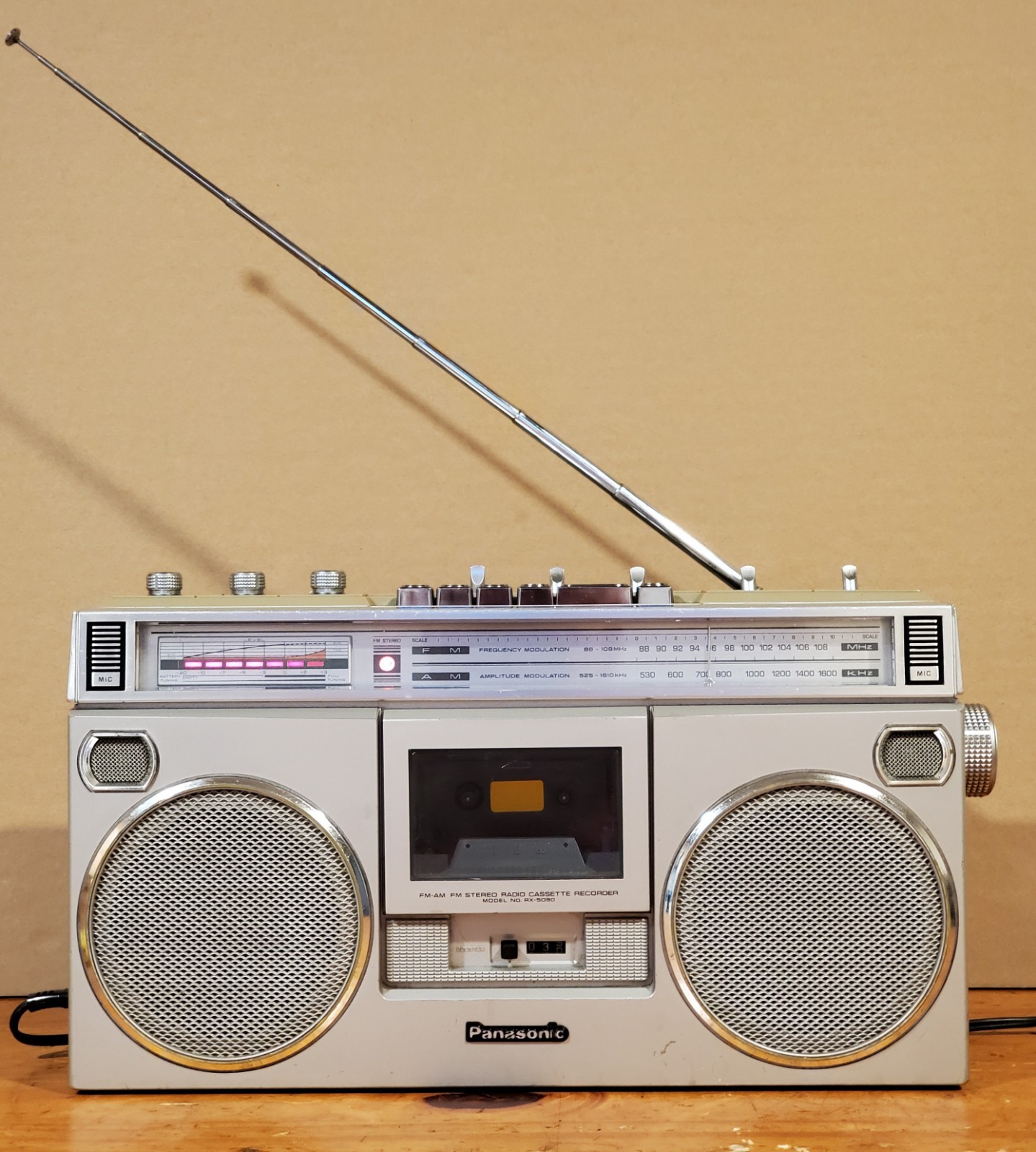 Panasonic RX-5090 AM/FM Radio Cassette Player - Featured in Stranger Things
