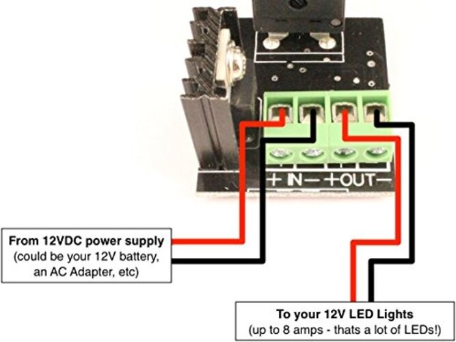 LED Dimmer Knob with Rotary Control Switch - pwm dimming Control for 12 Regular