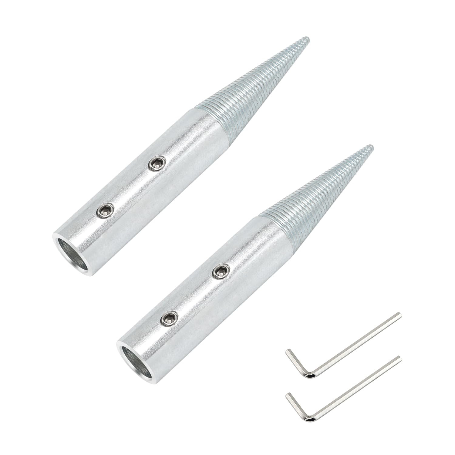 1/2" Spindle Tapered Threaded Adapter Left & Right Pair Suitable for 3/16"-10/16
