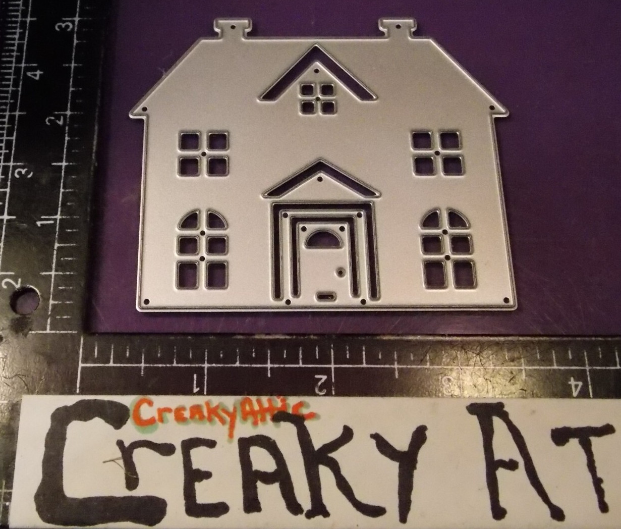 SALT BOX HOUSE 1 METAL DIE CUT DRY EMBOSS PAPER UNBRANDED CREAKYATTIC