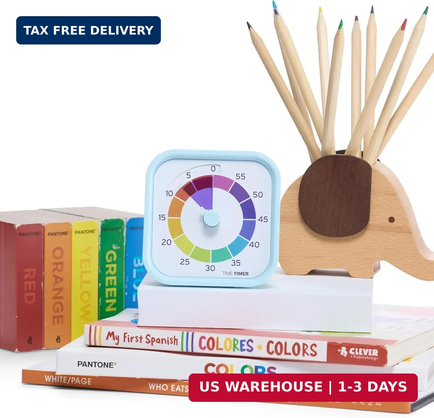 Time Timer MOD - Home Edition - Rainbow Wheel - Individual Sized 60 Minute Visua