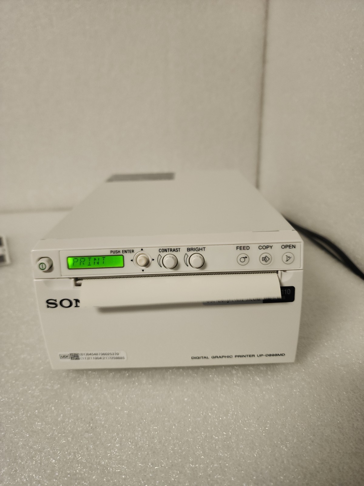 Sony Model UP-D898MD A6 Digital Graphic Printer White Read Description