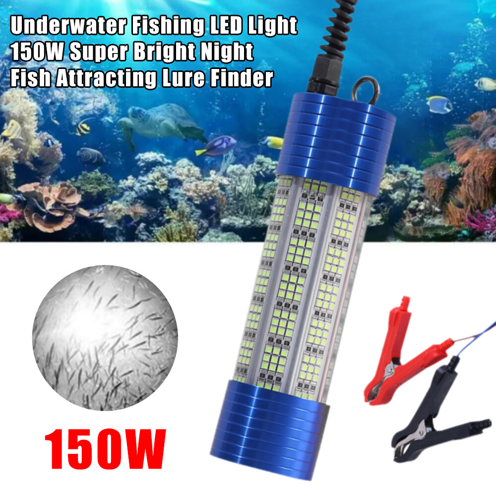 Underwater LED Fishing Light 150W Sea Fishing Squid Night Fish Finder Lights