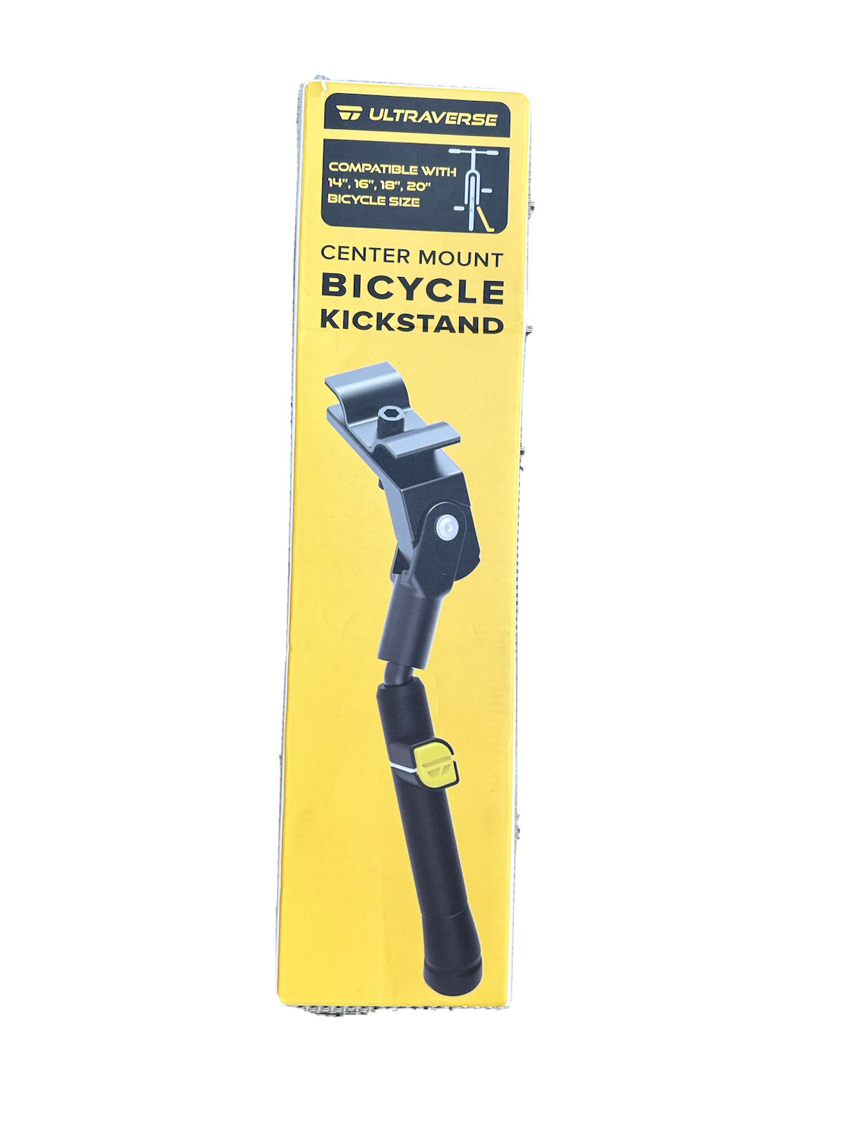 Ultraverse Center Mount Bicycle Kickstand for 14, 16,18 and 20 inch 14-20 Inch