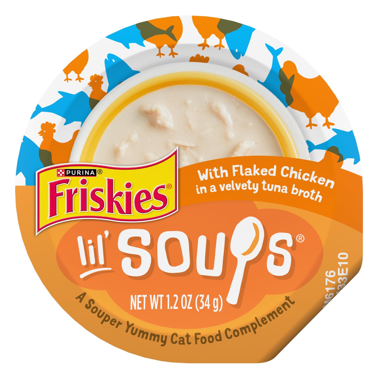 Purina Friskies Natural, Grain 1.2 Ounce (Pack of 8), Flaked Chicken in Broth