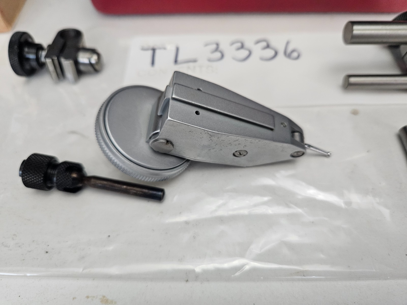 STARRETT #811-5CZ .0005" RANGE DIAL TEST INDICATOR SET W/CASE (TL3336)