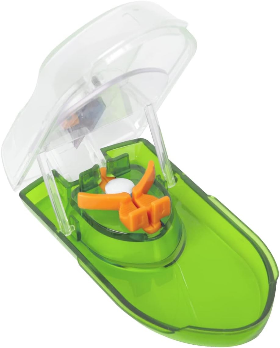 Ezy Dose Pill Cutter with Safety Shield, Safely Cut Pills and Vitamins - Green