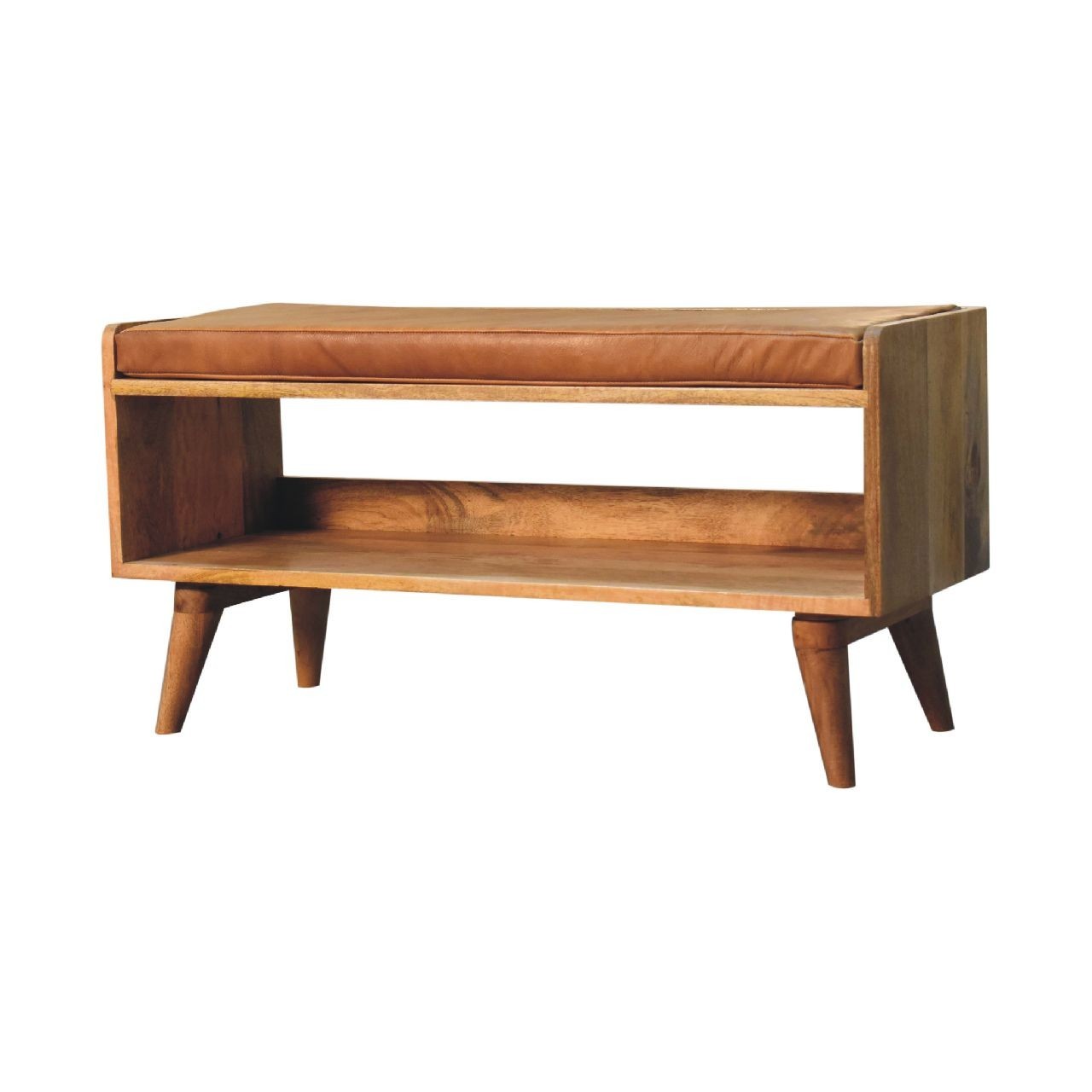 Solid Wood Upholstered Bench