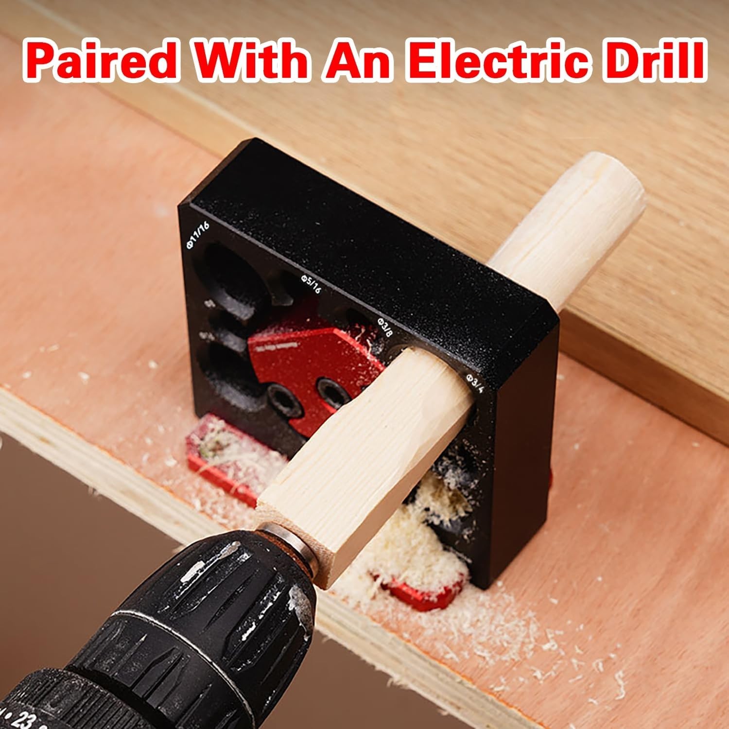 Adjustable Dowel Maker Jig 5/16"-3/4" Wood Dowel Tool Kit