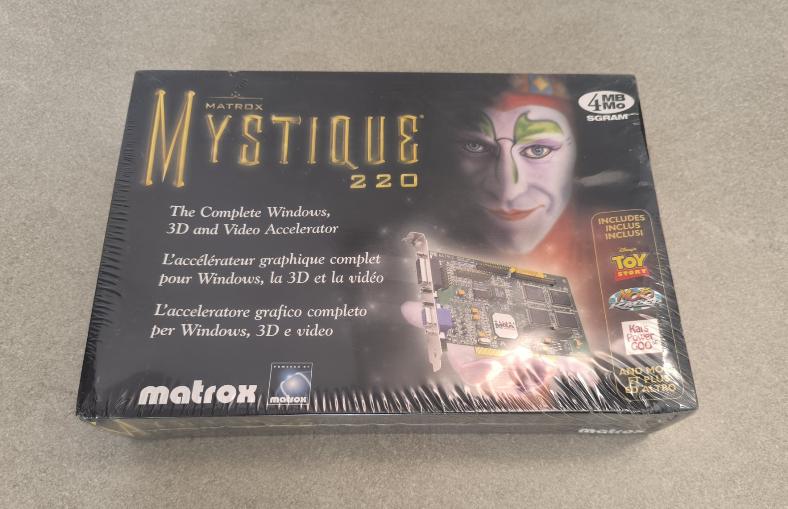 🔴Matrox Mystique 220 4Mb PCI[New&Sealed]