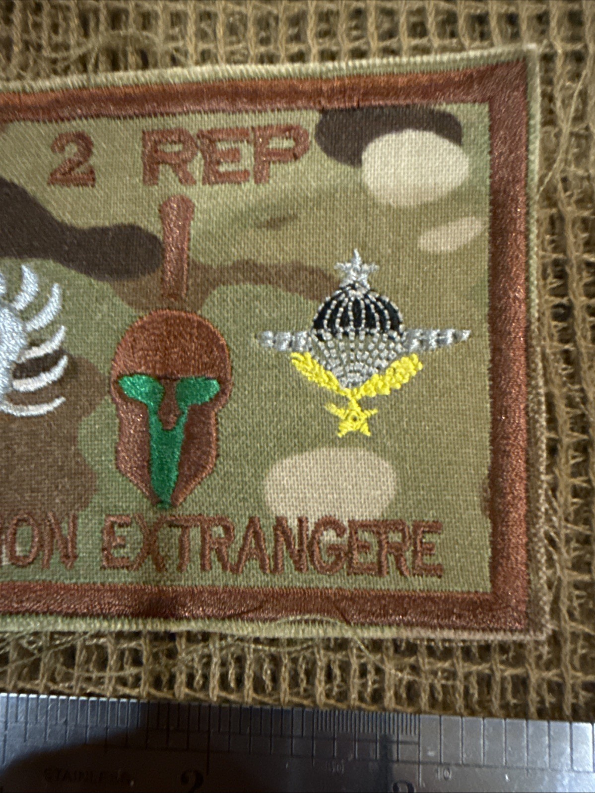 French Foreign Legion 2 Rep Pocket Patch W/Texas Flag Afgan War