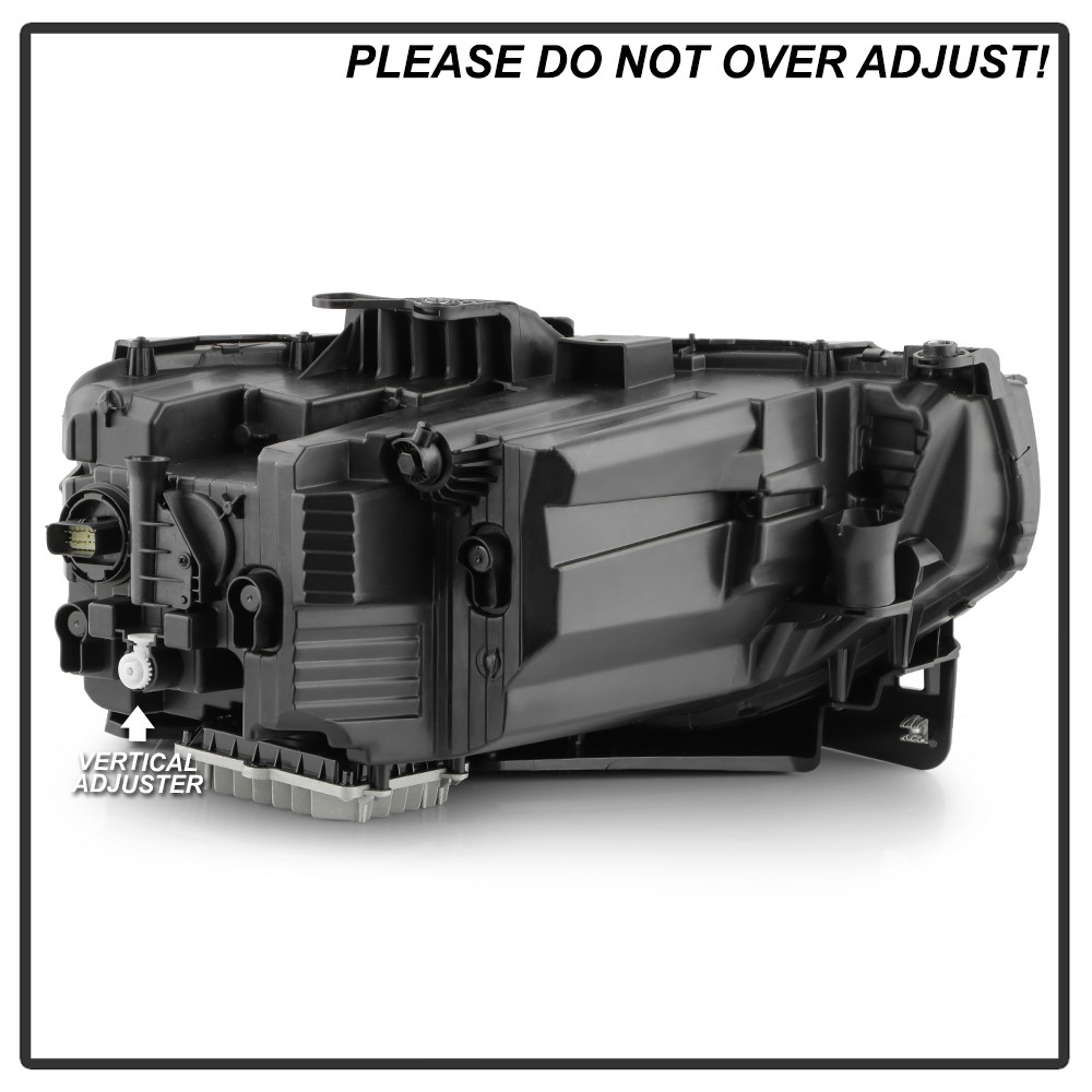 For 2022-2025 Jeep Wagoneer Chrome LED Single Projector Headlights Headlamps Set